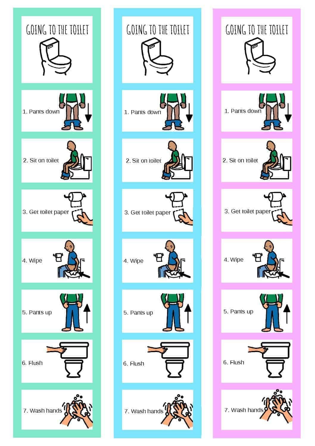 Toileting Visual Schedule Reward Visual For Kids With Autism